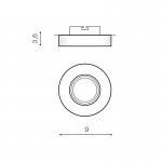 Встраиваемый светильник Azzardo Savio Round AZ2779