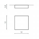 Накладной светильник  Azzardo Falco 12 4000K AZ2781