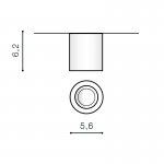 Накладной светильник  Azzardo Nano Round AZ2785