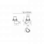 Встраиваемый светильник Azzardo Luna 15W Dim AZ2828