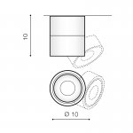Накладной светильник Azzardo Costa AZ2856