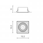 Встраиваемый светильник Azzardo Nova AZ2870
