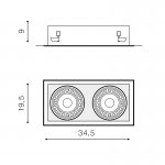 Встраиваемый светильник Azzardo Nova 2 AZ2875