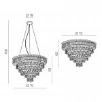 Подвесная люстра Azzardo Kalabria XL AZ2926