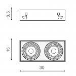 Встраиваемый светильник Azzardo Nova 2 GIPs AZ2935
