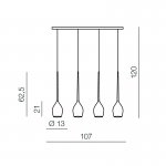 Подвесной светильник Azzardo Izza 4 AZ2938