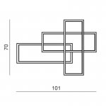 Настенный светильник Azzardo Quadratus Wall dimm AZ2993