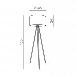 Торшер Azzardo Finn AZ3009