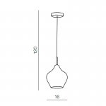 Подвесной светильник Azzardo Amber milano 1 AZ3074