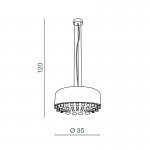 Подвесная люстра Azzardo Tarant AZ3163