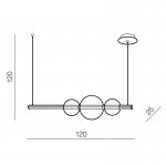 Подвесная люстра Azzardo Sandra AZ3352