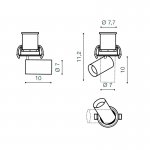 Встраиваемый светильник Azzardo Luna 7W AZ3397