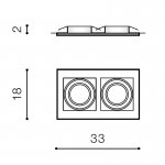 Встраиваемый светильник Azzardo Verdi AZ3529