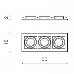 Встраиваемый светильник Azzardo Verdi AZ3531