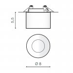 Встраиваемый светильник Azzardo Gelo AZ3539