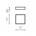 Накладной светильник Azzardo Monza II S 17 AZ3684