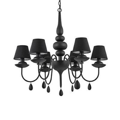 

Люстра Ideal Lux BLANCHE SP6 NERO, BLANCHE SP6 NERO