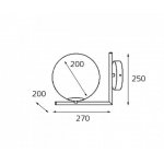 Bolla AP 6212/200 brass светильник настенный Italline