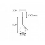 Bolla SP 6212/200 brass светильник подвесной Italline