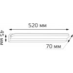 Настенный светодиодный светильник Gauss Venera BR004 12W 860lm 200-240V 520mm LED
