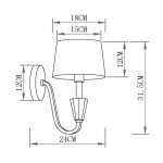 Бра Vele Luce Felicia VL1023W01