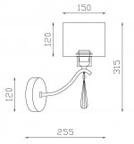 Бра Vele Luce Platonico VL1623W01