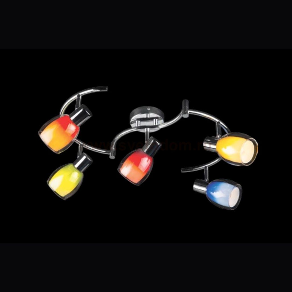 Люстра разноцветная Eurosvet 2606/5 хром