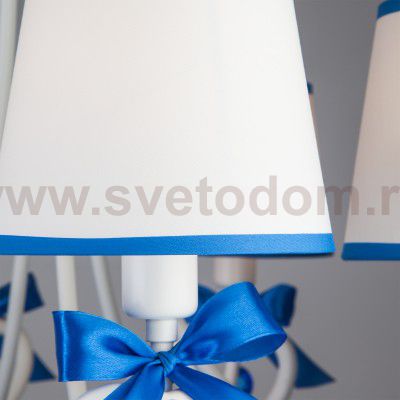 Люстра для детской с синими бантиками Eurosvet 60066/8