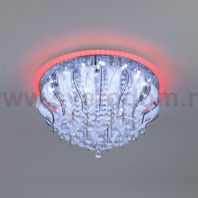 Потолочный светильник Eurosvet 80119/8 хром/синий+красный+фиолетовый