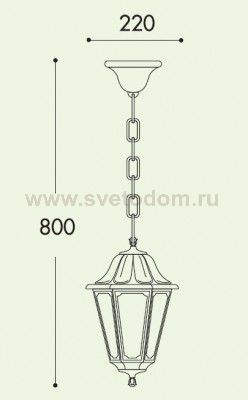 Светильник Fumagalli ANNA SICHEM E22.120.000.AX E27 черный прозрачный