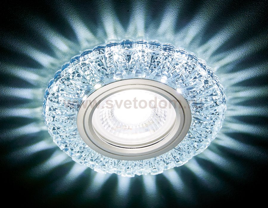 Светильник точечный Ambrella S310 CH хром/прозрачный хрусталь/MR16+3W(LED COLD) COMPO SPOT