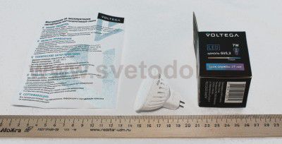 Лампа светодиодная Voltega VG1-S2GU5.3warm7W-C (5725)