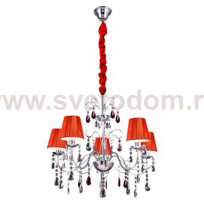 Чехол для люстры бархатный красный 0,7м