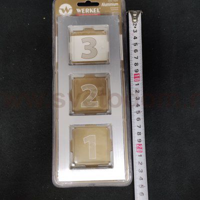 Рамка на 3 поста (алюминий) Werkel WL11-Frame-03