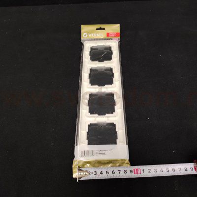 Рамка на 4 поста  (серебряный) Werkel WL12-Frame-04 (W0042106)