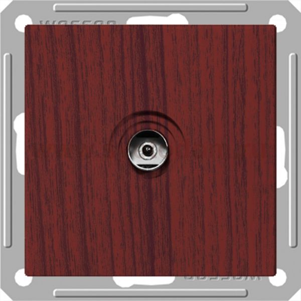 Розетка ТВ Wessen 59 с/у без рамки (оконечная) мореный дуб (RTS-151-9-86)