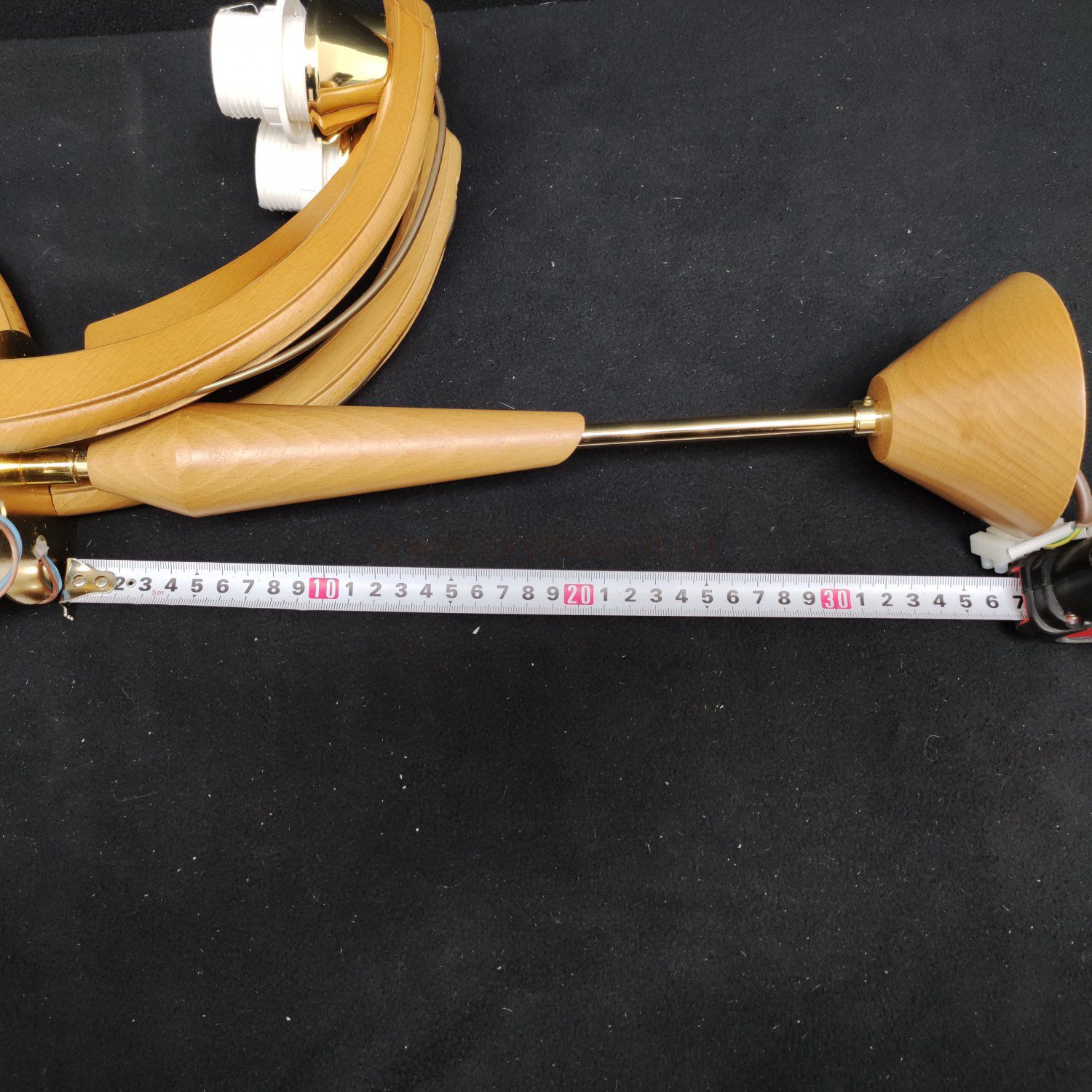 Люстра потолочная из дерева Alfa LOS 5366