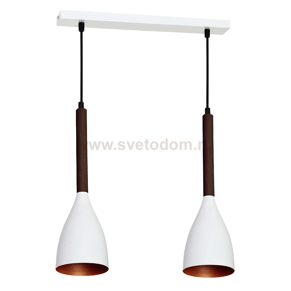 Luminex MUZA WHITE/GOLD DARK WOOD 9154 потолочный светильник