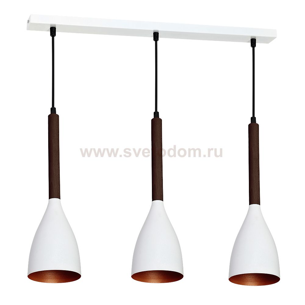 Luminex MUZA WHITE/GOLD DARK WOOD 9155 потолочный светильник