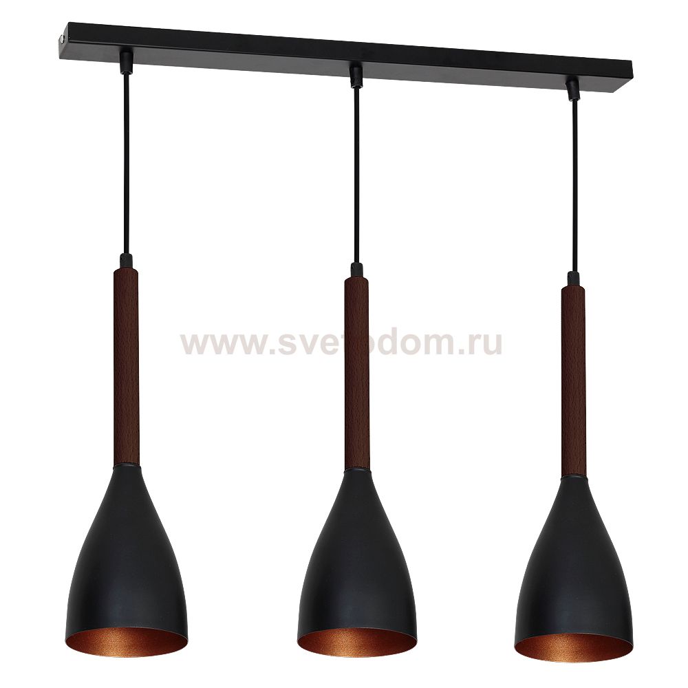 Luminex MUZA BLACK/GOLD DARK WOOD 9161 потолочный светильник