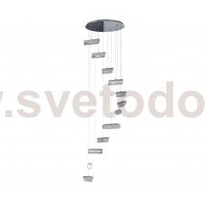 08034-12A,02 Подвес Иветта хром d73 h250 Led 12*5W (4000К) Kink light