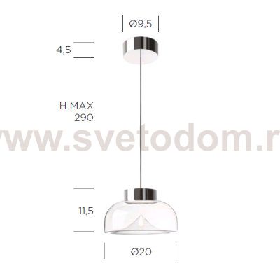 Подвесной светильник Aella Mini 20 S Antique Glass