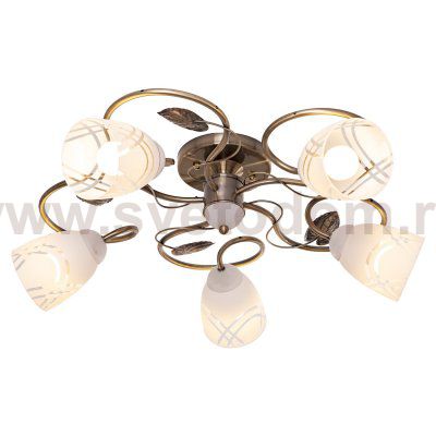 Люстра классическая Экономсвет 0010/5AB WT