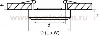 Светильник встраиваемый Lightstar 2040 Solo