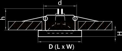 Светильник встраиваемый Lightstar 2524 Rifle