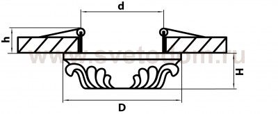 Светильник встраиваемый Lightstar 2622 Corinto