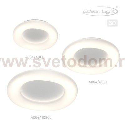 Светильник потолочный Odeon light 4064/40CL AURA