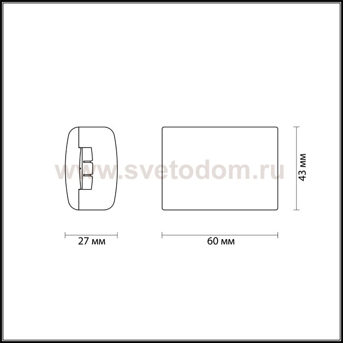 Коннектор для гибкого трека Odeon light 3815/BR CONNECTOR