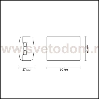 Коннектор для гибкого трека Odeon light 3815/B CONNECTOR