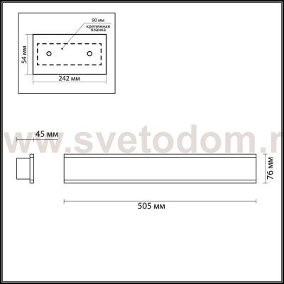 Настенный светильник Odeon light 3810/24WL STRAVI